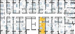 Студия квартира, вторичка, 23м2, 12/19 этаж