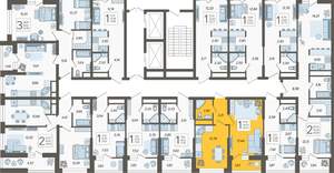 1-к квартира, вторичка, 39м2, 4/19 этаж