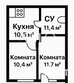 2-к квартира, вторичка, 44м2, 8/19 этаж