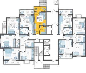 Студия квартира, вторичка, 26м2, 1/10 этаж