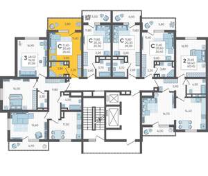 Студия квартира, вторичка, 26м2, 12/16 этаж