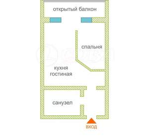 2-к квартира, вторичка, 70м2, 4/16 этаж