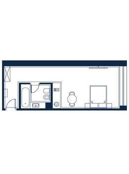 1-к квартира, строящийся дом, 36м2, 3/4 этаж