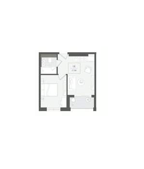 1-к квартира, вторичка, 38м2, 3/10 этаж