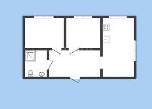 2-к квартира, вторичка, 45м2, 2/12 этаж