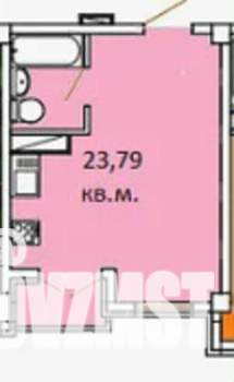 Студия квартира, вторичка, 23м2, 2/9 этаж