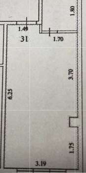 1-к квартира, вторичка, 23м2, 4/5 этаж