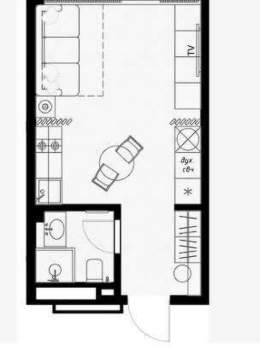 Студия квартира, вторичка, 26м2, 7/8 этаж