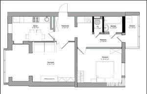 2-к квартира, вторичка, 64м2, 4/10 этаж