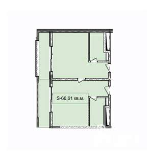 1-к квартира, вторичка, 67м2, 7/7 этаж