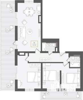 3-к квартира, вторичка, 138м2, 9/10 этаж