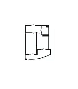 1-к квартира, вторичка, 52м2, 2/8 этаж