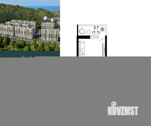 1-к квартира, вторичка, 21м2, 10/12 этаж