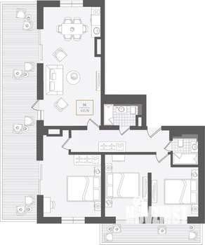 3-к квартира, вторичка, 139м2, 10/10 этаж