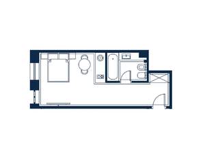 1-к квартира, строящийся дом, 31м2, 4/4 этаж