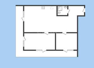 2-к квартира, вторичка, 52м2, 1/7 этаж