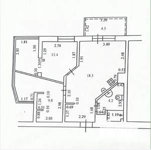 2-к квартира, вторичка, 50м2, 8/16 этаж