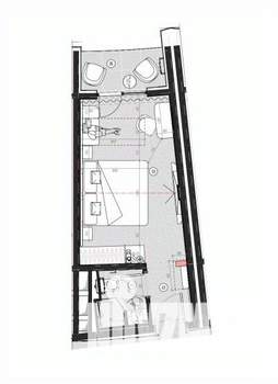 Студия квартира, вторичка, 19м2, 8/11 этаж