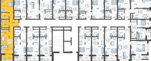 2-к квартира, вторичка, 51м2, 3/19 этаж