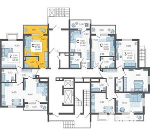 Студия квартира, вторичка, 27м2, 1/16 этаж