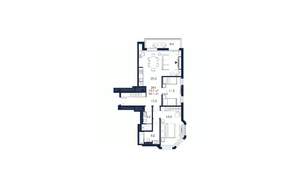 2-к квартира, строящийся дом, 86м2, 3/4 этаж