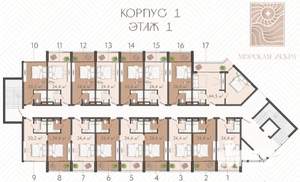 1-к квартира, вторичка, 24м2, 1/4 этаж