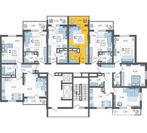 Студия квартира, вторичка, 25м2, 6/16 этаж