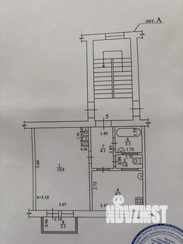 1-к квартира, вторичка, 38м2, 2/3 этаж