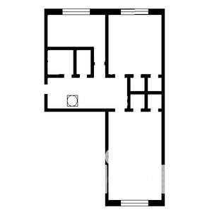 2-к квартира, вторичка, 51м2, 1/5 этаж