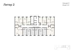 1-к квартира, вторичка, 43м2, 3/20 этаж