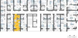 Студия квартира, вторичка, 24м2, 6/19 этаж