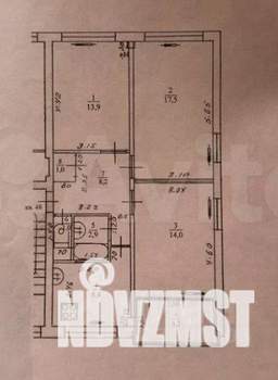 3-к квартира, вторичка, 72м2, 3/5 этаж