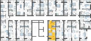 Студия квартира, вторичка, 23м2, 15/19 этаж