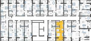 Студия квартира, вторичка, 24м2, 6/19 этаж