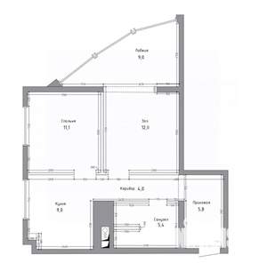 3-к квартира, вторичка, 62м2, 10/13 этаж