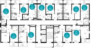 1-к квартира, вторичка, 30м2, 8/17 этаж