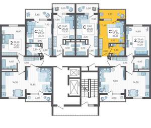 Студия квартира, вторичка, 26м2, 2/10 этаж