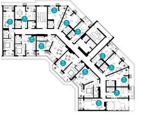 2-к квартира, строящийся дом, 44м2, 3/10 этаж