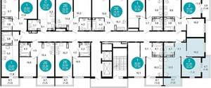 2-к квартира, вторичка, 44м2, 13/17 этаж