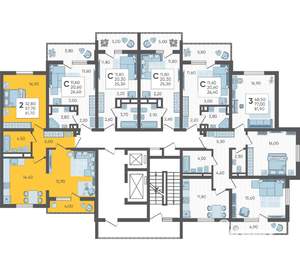 2-к квартира, вторичка, 62м2, 7/10 этаж