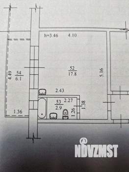 Студия квартира, вторичка, 21м2, 3/3 этаж