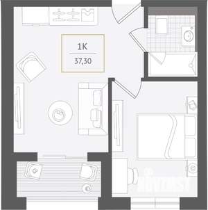 1-к квартира, вторичка, 37м2, 7/10 этаж