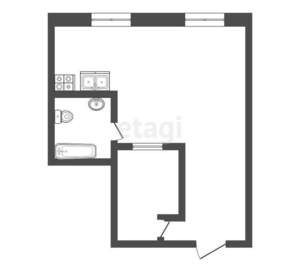 1-к квартира, вторичка, 33м2, 2/8 этаж