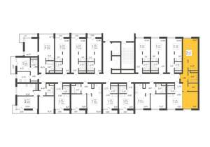 2-к квартира, вторичка, 46м2, 2/19 этаж