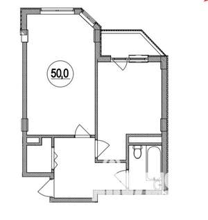 2-к квартира, вторичка, 51м2, 3/6 этаж