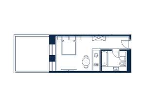 2-к квартира, вторичка, 61м2, 1/4 этаж
