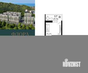 1-к квартира, вторичка, 21м2, 8/12 этаж