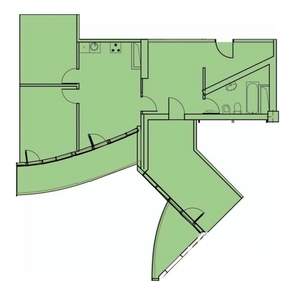 2-к квартира, вторичка, 105м2, 3/24 этаж