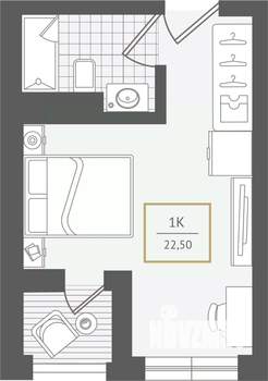 1-к квартира, вторичка, 23м2, 10/10 этаж