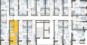 Студия квартира, вторичка, 23м2, 18/19 этаж